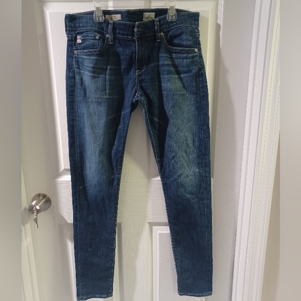 AG Adriano Goldschmied Women's Deep Blue Skinny Jeans